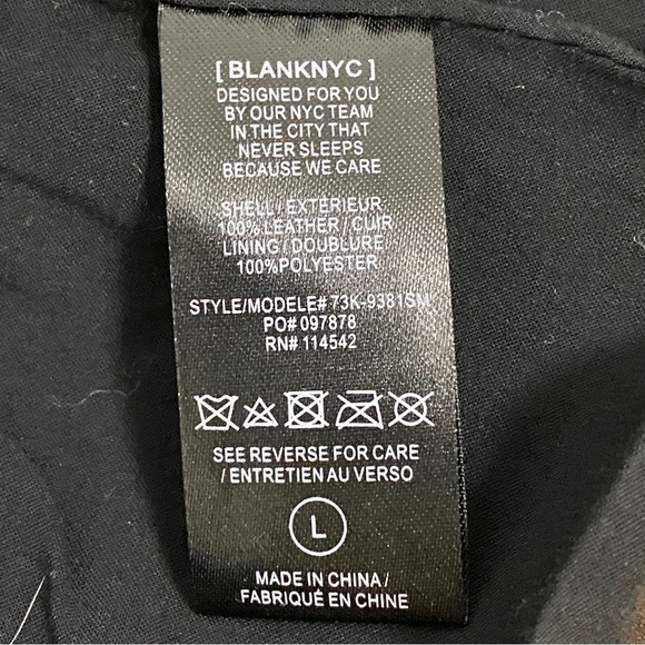 Blank NYC Leather Two Tone jacket - Picture 7 of 14